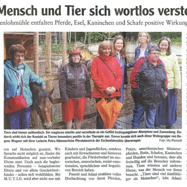 Pressebericht Allgäuer Zeitung Buchloe Regens Wagner